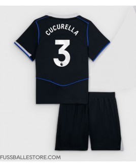 Günstige Chelsea Marc Cucurella #3 3rd trikot Kinder 2025-26 Kurzarm (+ Kurze Hosen)